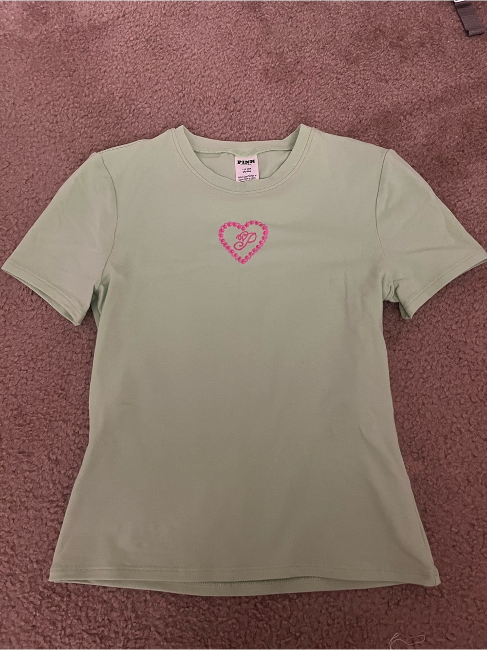VS PINK Heart Baby Tee